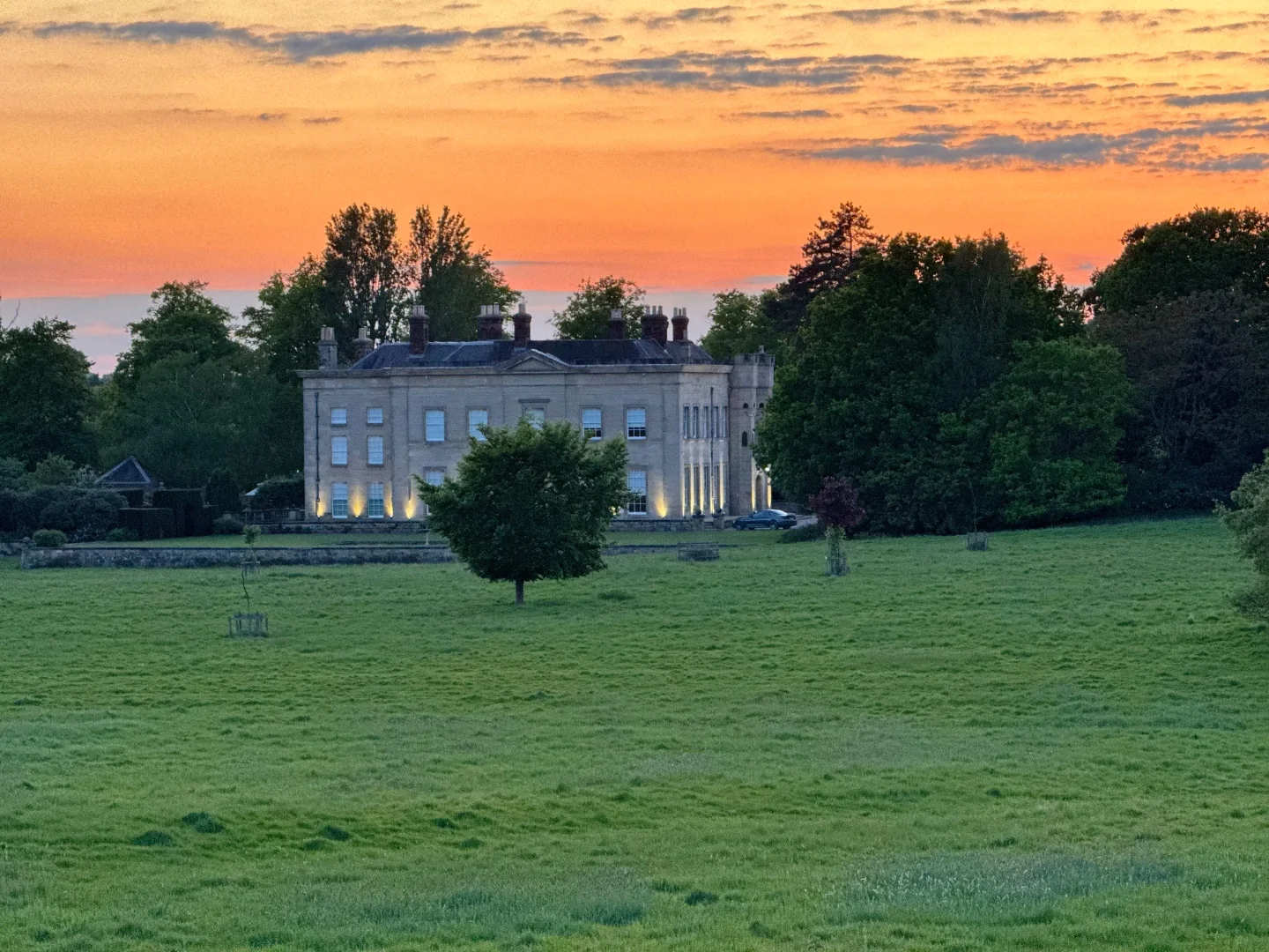 Barton Park at sunset